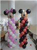  Decoração-Coluna de balões Minnie e Mickey