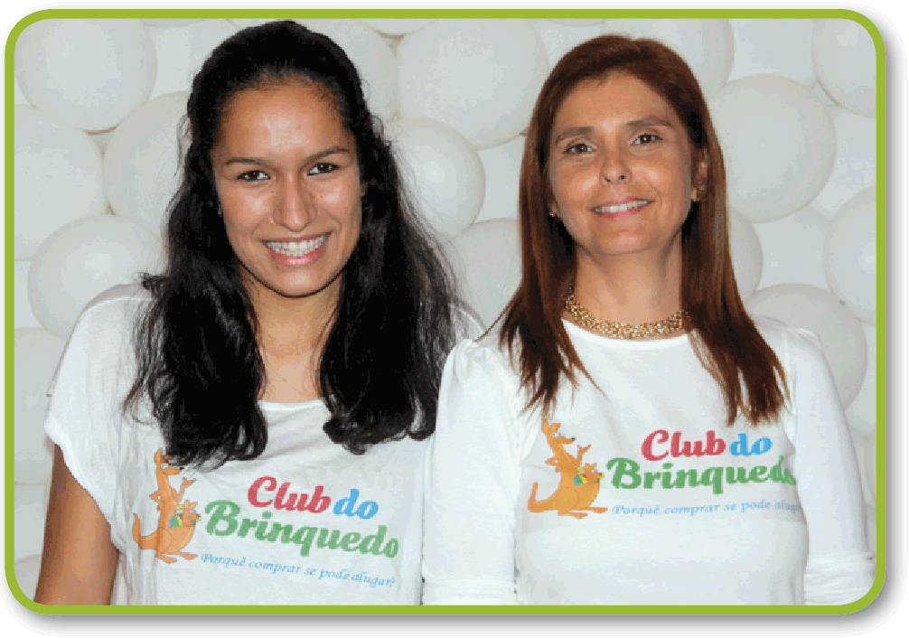 Fundadoras Club do brinquedo, empresa de aluguer de brinquedos